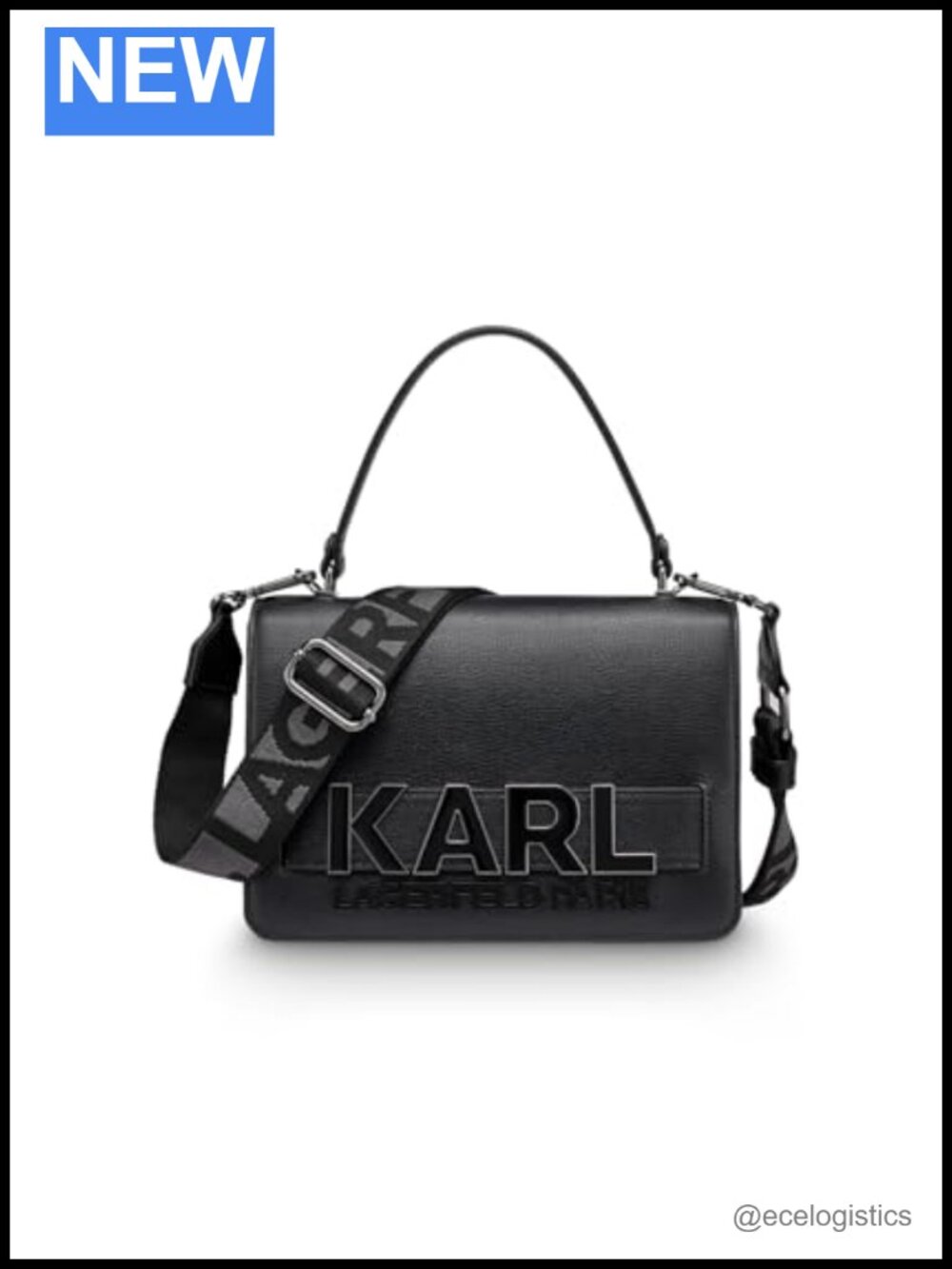 Karl Lagerfeld Simone Satchel Crossbody with Charms